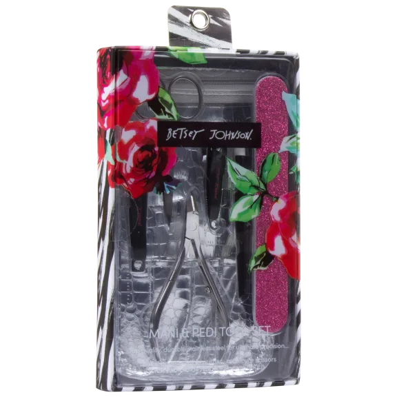 6-Piece: Betsey Johnson Mani Pedi Tool Set