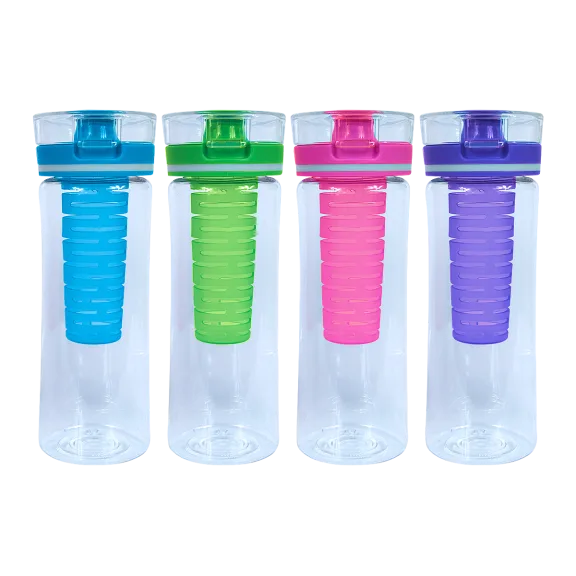 4-Pack: Cool Gear 28oz Ripple Infuser Water Bottles