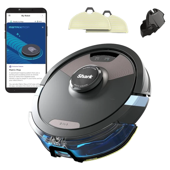 Shark AI Ultra 2-in-1 Robot Vacuum + Mop with Matrix Clean (Certified Renewed)