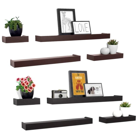 Kiera Grace Vertigo 4-Piece Floating Wall Shelf Set
