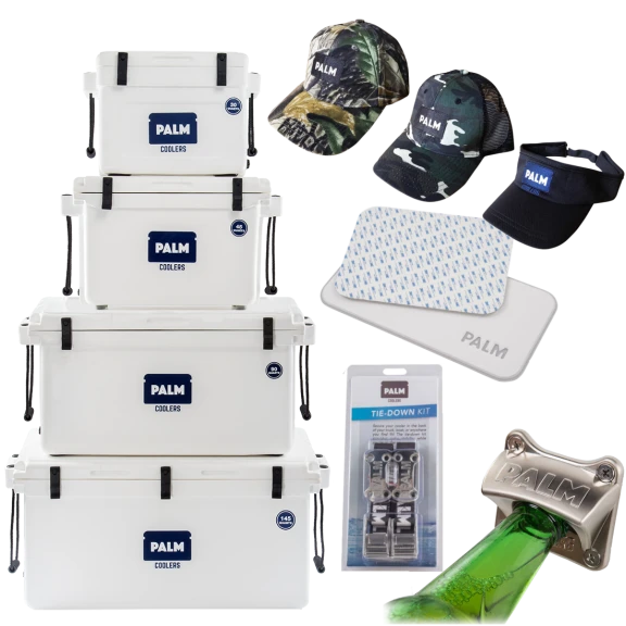 PALM Rotomolded Cooler with Accessory Kit (30, 45, 90 & 145QT)