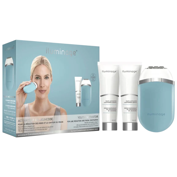 Iluminage Infrared LED Anti-Aging Device with 2 Youth Activator Serums