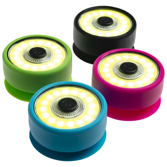 4-Pack: COB LED Magnetic Suction Puck Lights