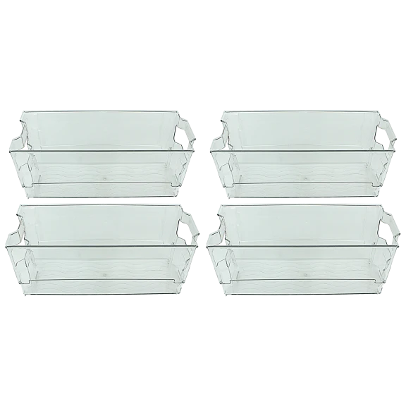 4-Pack: Kinetic Go Green Fridge/Drawer Bins 12.4in x 6.2in x 3.5in