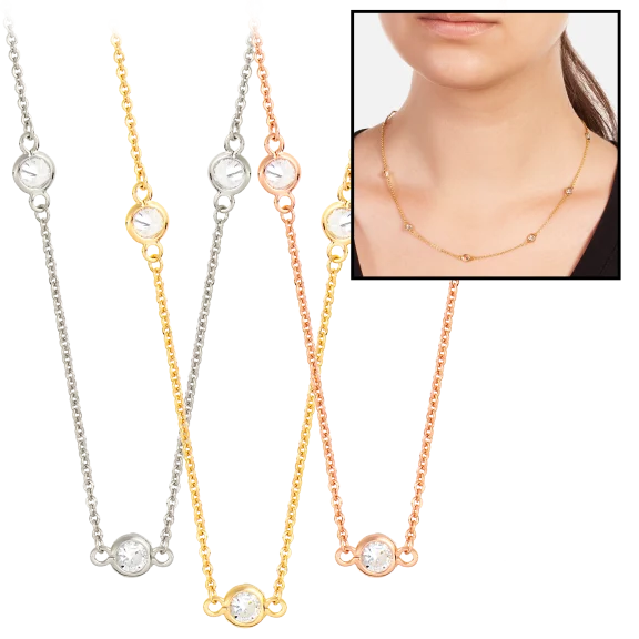 Sole du Soleil Jewelry Marigold 18K Gold Plated Satellite 16" Necklace