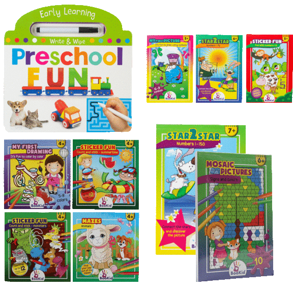 Kid's Activity Bundle ft. BooKid Activity Books & Page Publications Write & Wipe
