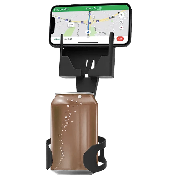 Titan Adjustable 2-in-1 Phone Mount And Cup Holder