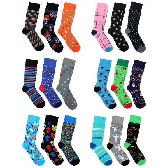 3-Pack: Unsimply Stitched Dress Socks in Gift Box