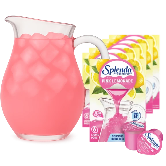 36-Pack: Splenda Pitcher Perfect Peel & Pour Pink Lemonade (Best by 8/14/25)