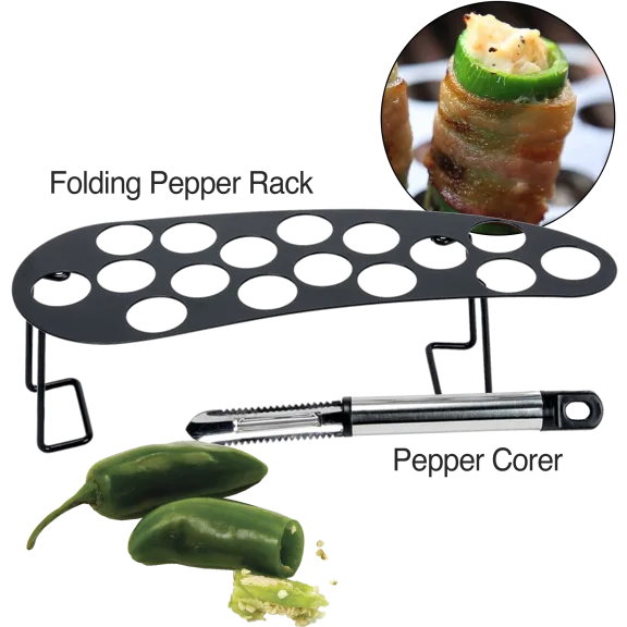 Char-Broil Pepper Roaster Rack with Pepper Corer Tool