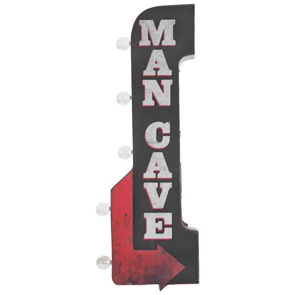 Man Cave Vintage LED Marquee Arrow Sign