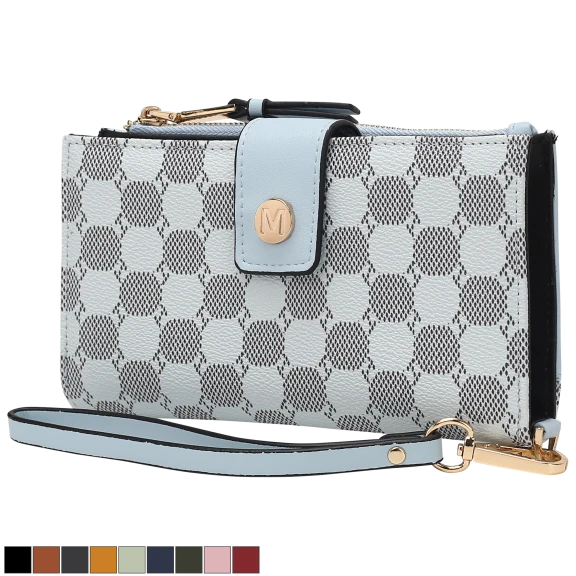 MKF Collection Solene Circular Print Wristlet by Mia K