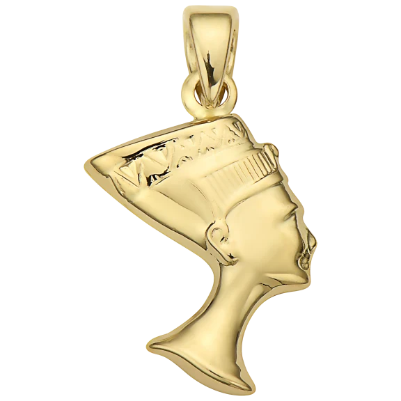 Pori Jewelers 14K Yellow Gold Nefertiti Pendant