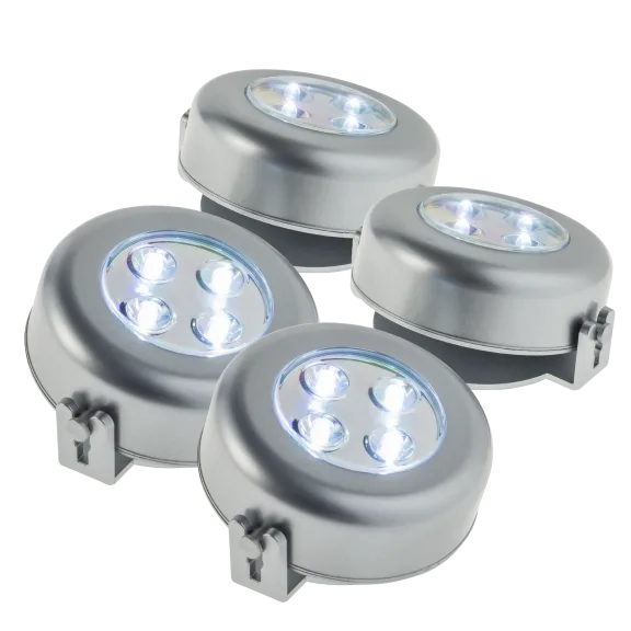 4-Pack: Sound Sensing Puck Lights