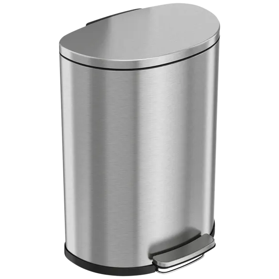 iTouchless SoftStep™ 50 Liter Stainless Steel Step Trash Can