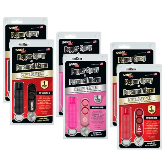 2-Pack: Pepper Spray & Personal Alarm Safety Kits