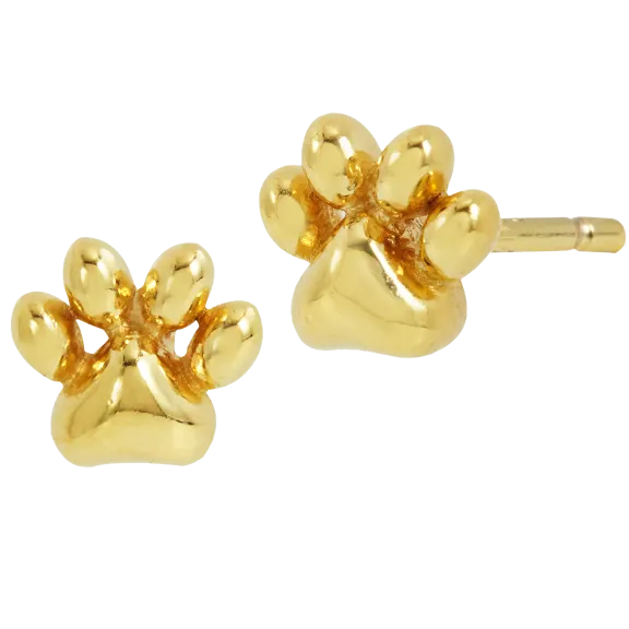 Savvy Cie 18K Micro Paw Earring