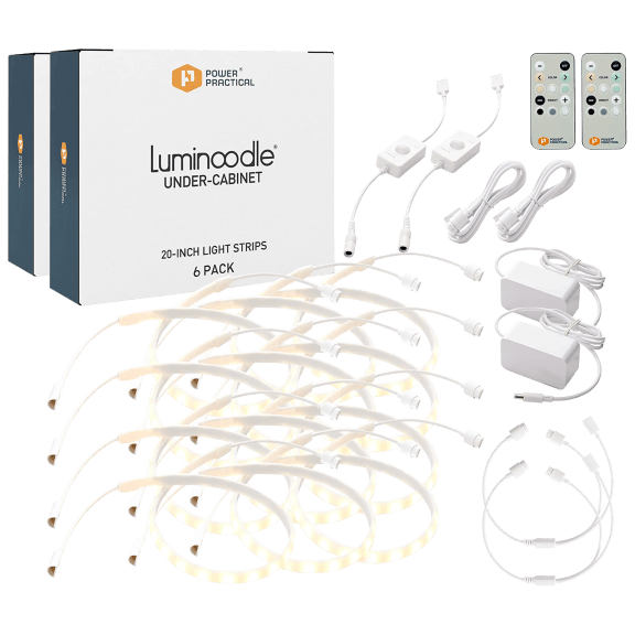 12-Pack: Power Practical Under Cabinet Lighting
