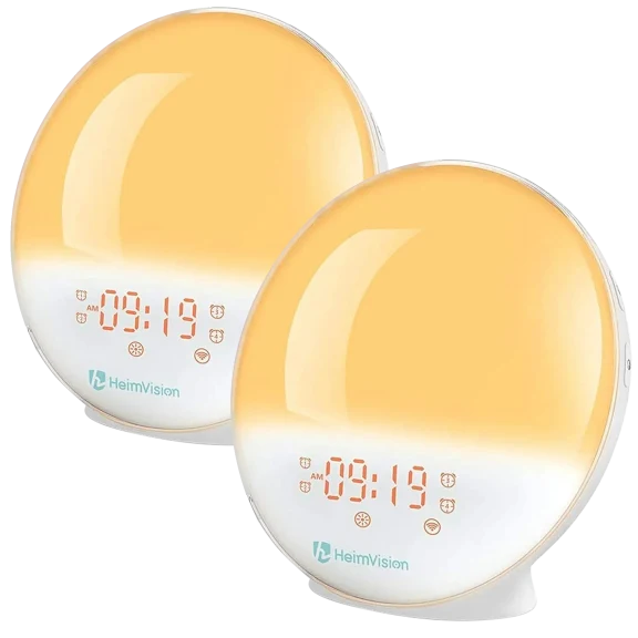 2-Pack: HeimVision A80S Sunrise Alarm Clocks