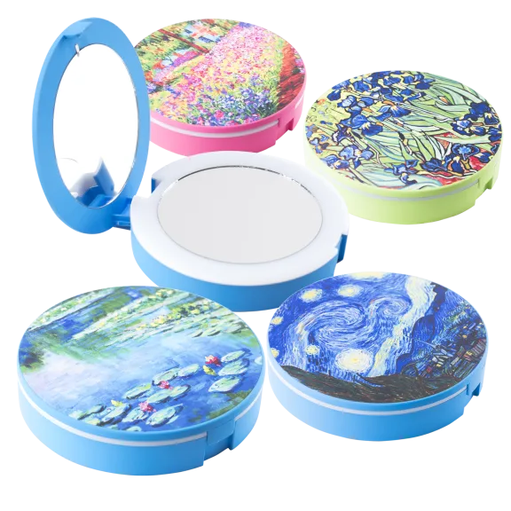 Cipe Lighted Compact Mirror with 5000 mAh Powerbank