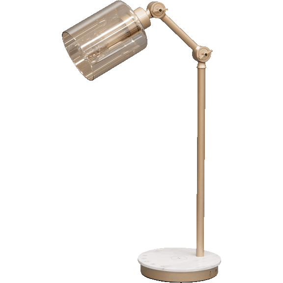 UltraBrite Vintage Edison LED Lamp with Wireless Charging & RGB Lighting