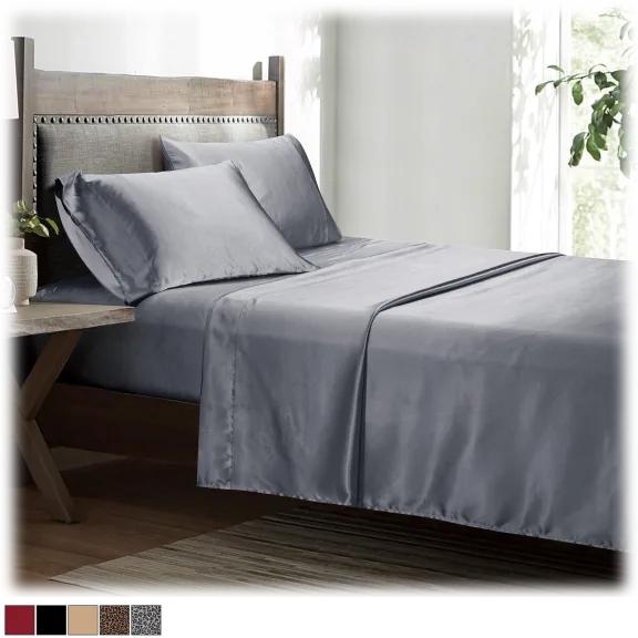 Spirit Linen Luxurious Satin Sheet Set