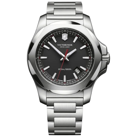 Swiss Army Victorinox Men's I.N.O.X. Black Dial Watch