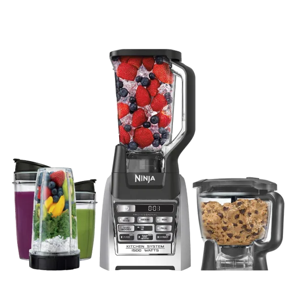 Ninja Auto-iQ Total Boost Kitchen System with Blender, Food Processor & Cups