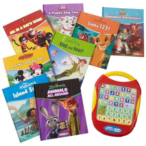 Children's Educational Electronic Reader with 8 Disney Sound Books
