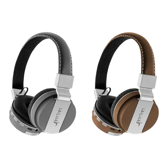 Aduro Pop Soul Leather Wireless Headphones