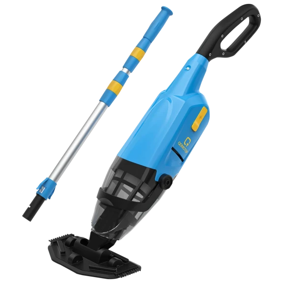 Qomotop Handheld Pool Vacuum 6000mAh with 69" Extendable Pole