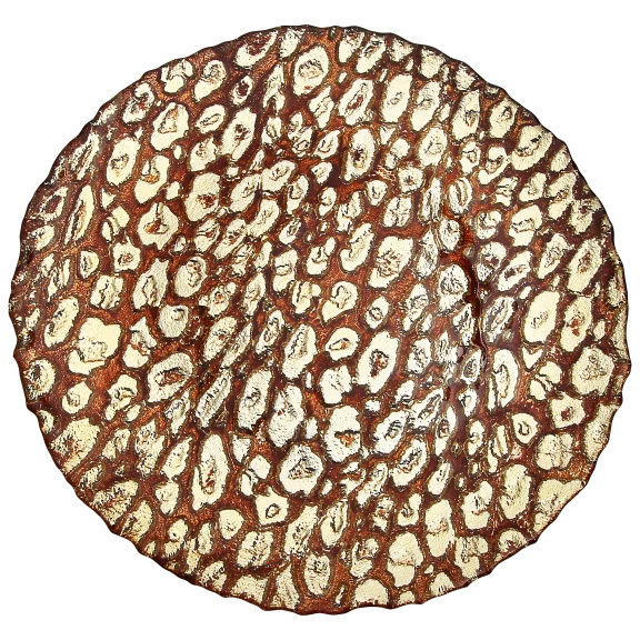 Classic Touch Gold and Brown Vintage Charger