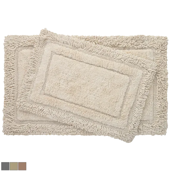 Savoy Shaggy 2-Piece Cotton Bath Rug Set
