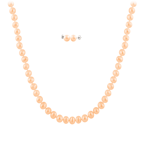 2 Piece Pink Pearl Set