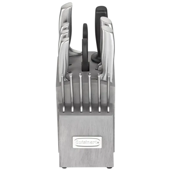Cuisinart 15-Piece Stainless Steel Knife Set with Grey Block