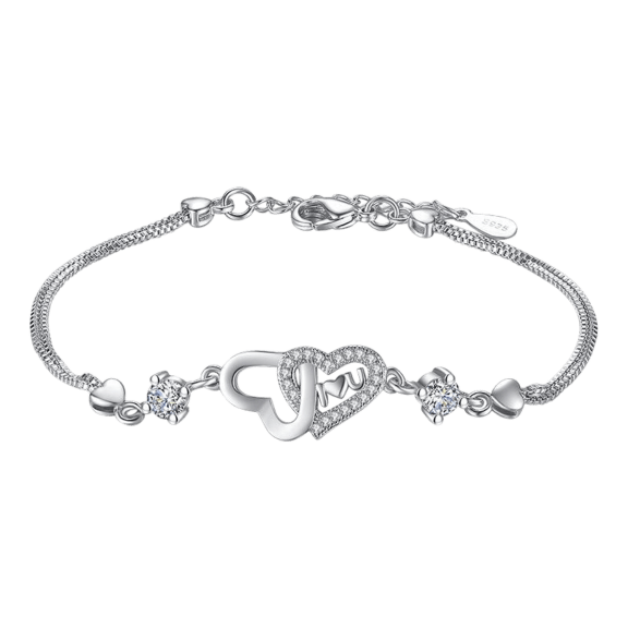 Hollywood Sensation I Love You Heart Bracelet