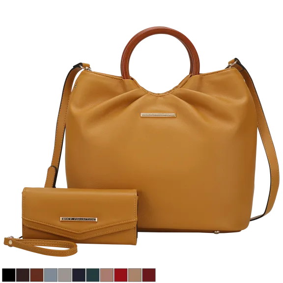 MKF Collection Leilani Vegan Leather Tote Bag with Wallet by Mia K