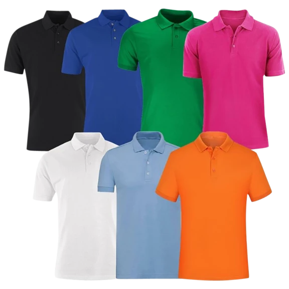4-Pack: Nextex Men's Assorted Solid Short Sleeve Polo Shirt