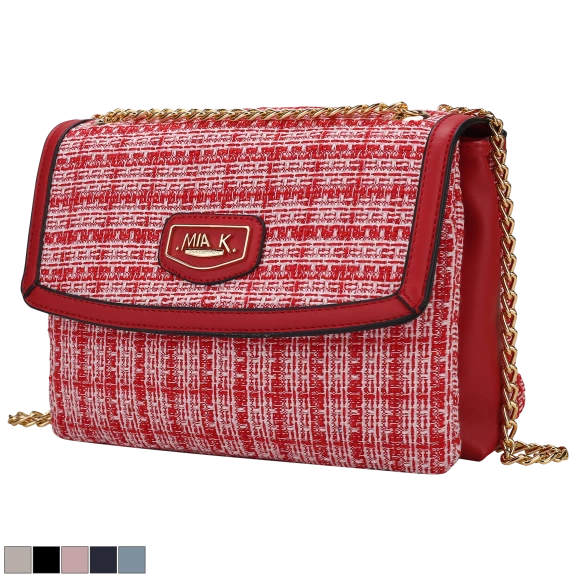 MKF Collection Mackenzie Tweed Women’s Shoulder Bag by Mia K.