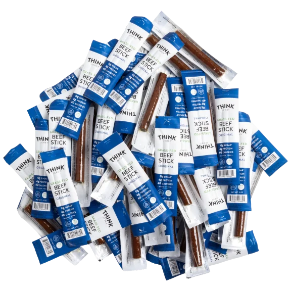60-Pack: Think Jerky Original Beef Stick (0.50 Oz)