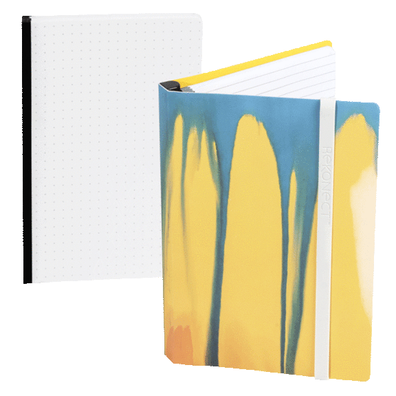 Rekonect Customizable Magnetic Notebook with Dotted Paper Refill pack