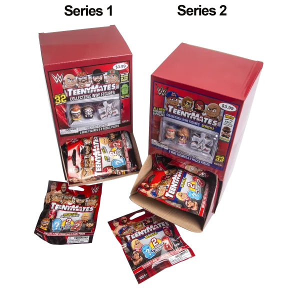 32-Pack: Teenymates WWE Blind Bags with 2 Figurines Each