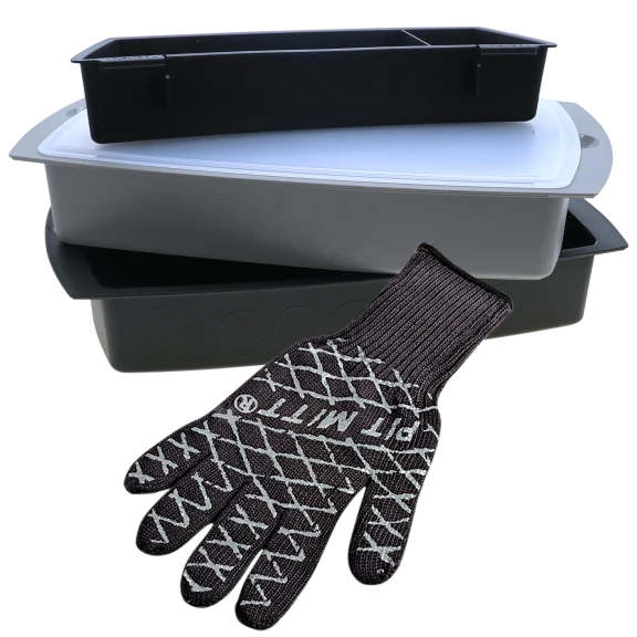 Charcoal Companion Marinade & Prep Set and Charcoal Companion Barbecue Pit Mitt