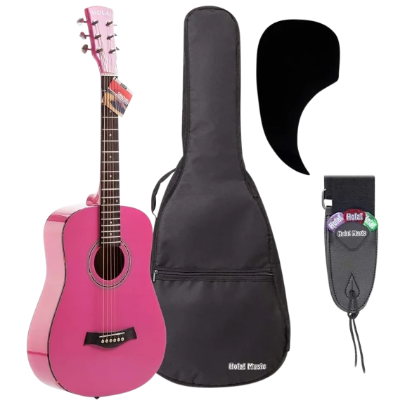 Hola Music Acoustic Guitar Bundle for Beginners and Kids