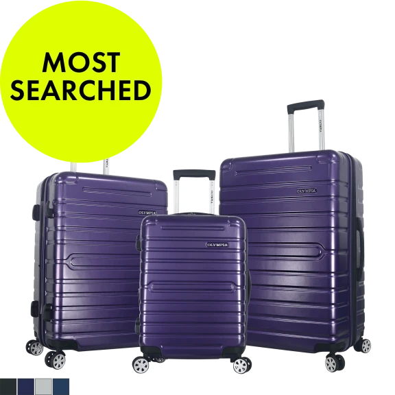 Olympia USA Lancer Plus 3-Piece Expandable Hardside Luggage Set