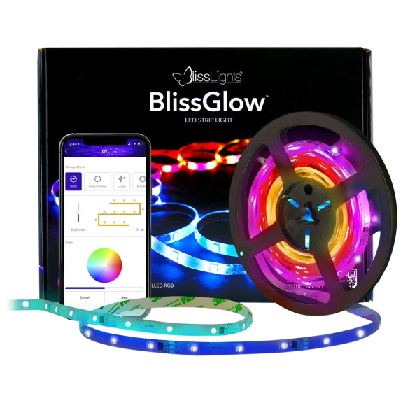 BlissLights BlissGlow 32' Bluetooth LED Strip Lights