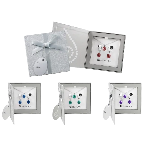 Honora Pearl Earring & Necklace Gift Set