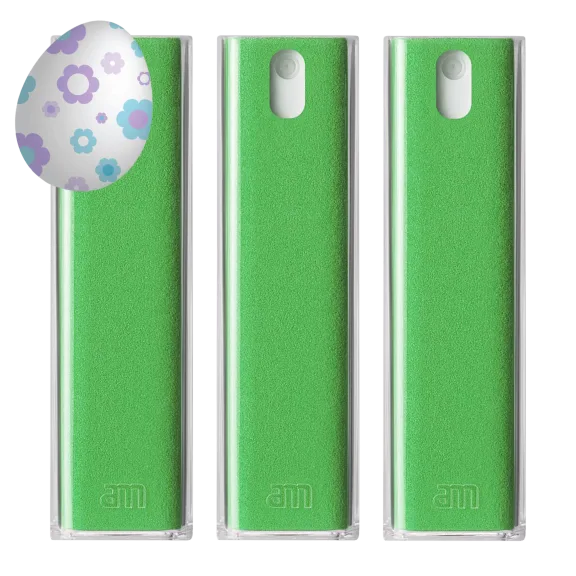 3-Pack: AM GetClean Mist 2-in-1 Microfiber Screen Cleaner