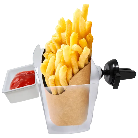 Tech Theory Snack & Go Vent Caddy With Condiment Tray