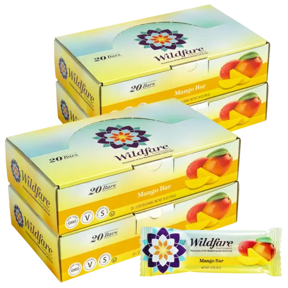 80-Pack: Wildfare 100% Mango Fruit Bars